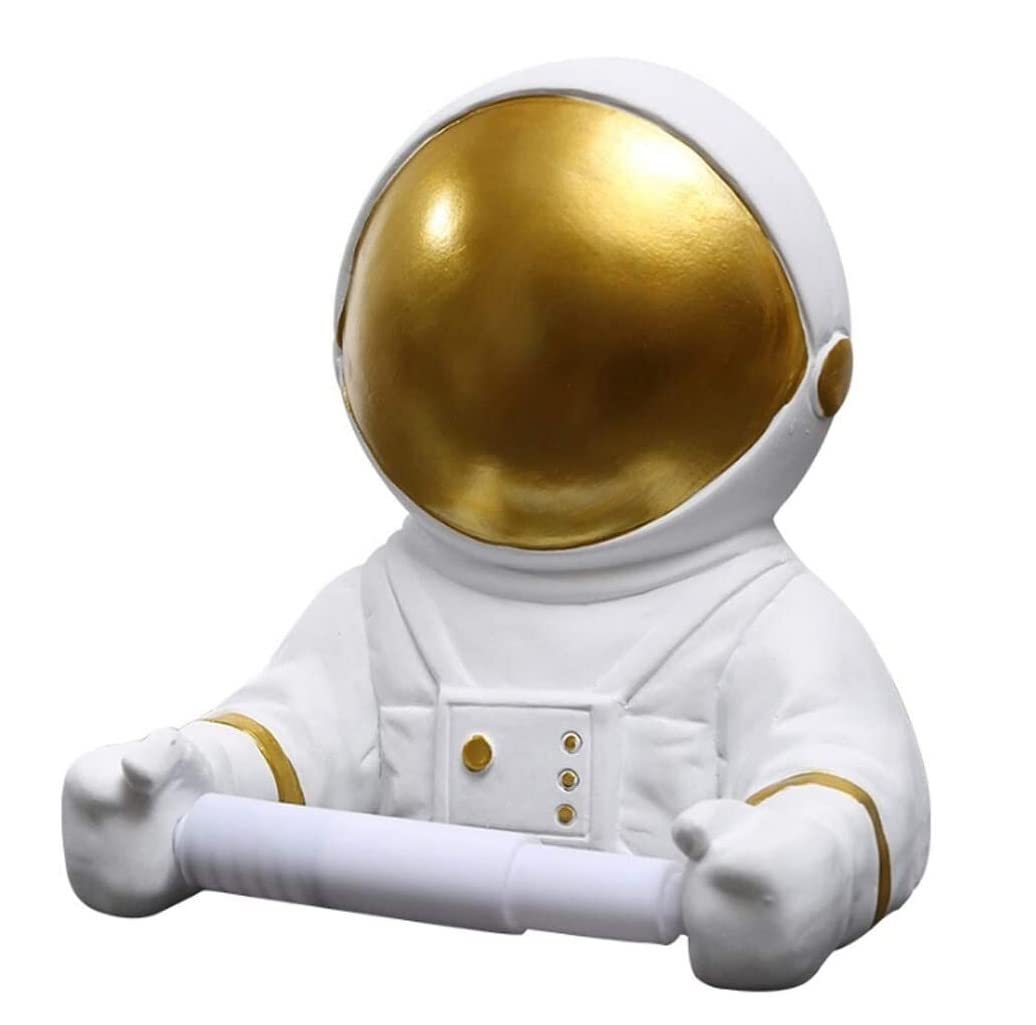Toilet Paper Astronaut Toilet Roll Paper Creative Tube Wall-mounted Punch-free Tissue Holder Bathroom Holder