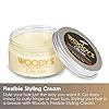 Woody's Styling Cream for Men, Flexible Styling Cream, Controls Curly and Wavy Hair, 3.4 oz. 2-Pack
