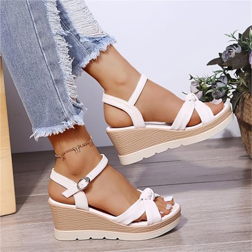 Comfortable Dressy Women'S Summer Fashion Platform Wedge Clasp Open Toed Sandals Ladies2