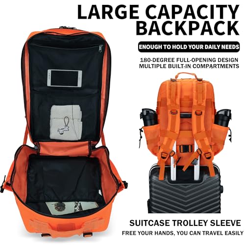 Image of Military Tactical Backpack 45L /25L 3 Day Assault Pack Molle Daypack Hiking Backpack for Men and Women