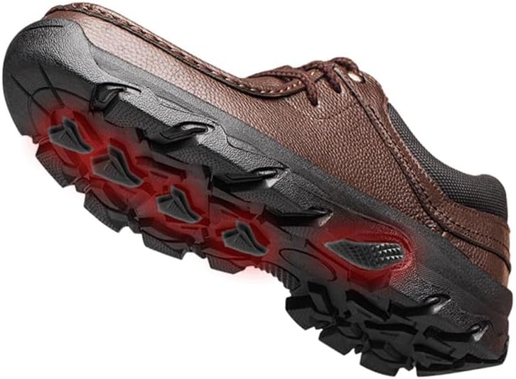 Men's Business Casual Warm Lace-up Shoes Versatile Thick-Soled Oxford Men Comfortable Low-top for Shopping Driving Outdoor Activities