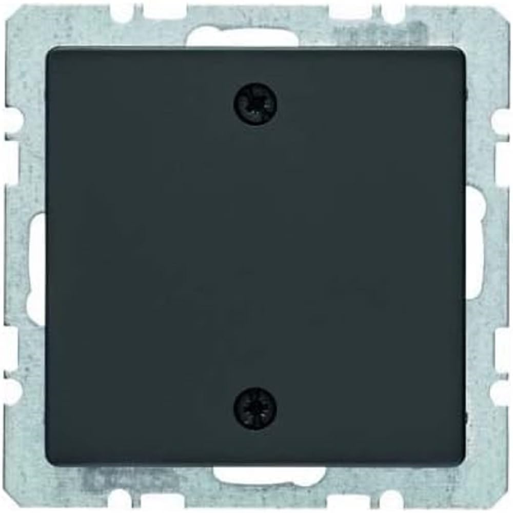 Plaque obturation anthracite velours Q.1 Q.3 design haut de gamme