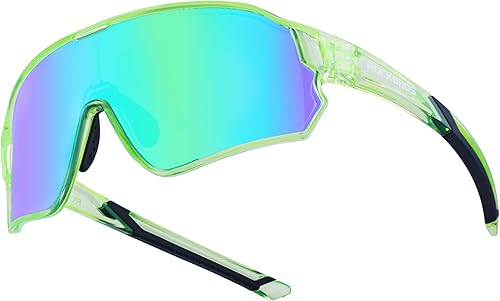 ROCKBROS Lentes de sol polarizados para niños, lentes de sol de béisbol juveniles, gafas de ciclismo con protección UV400 para niños y niñas de 8 a