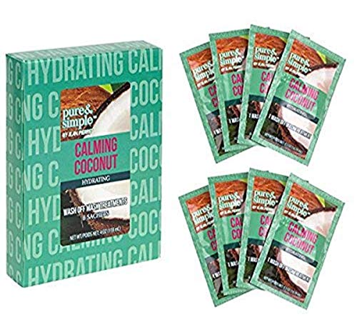 Pure & Simple Wash Off Mask Treatment, Coconut, 8 Count