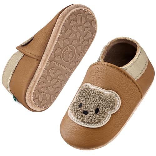 IceUnicorn Krabbelschuhe Baby Lauflernschuhe Weicher Leder Jungen...