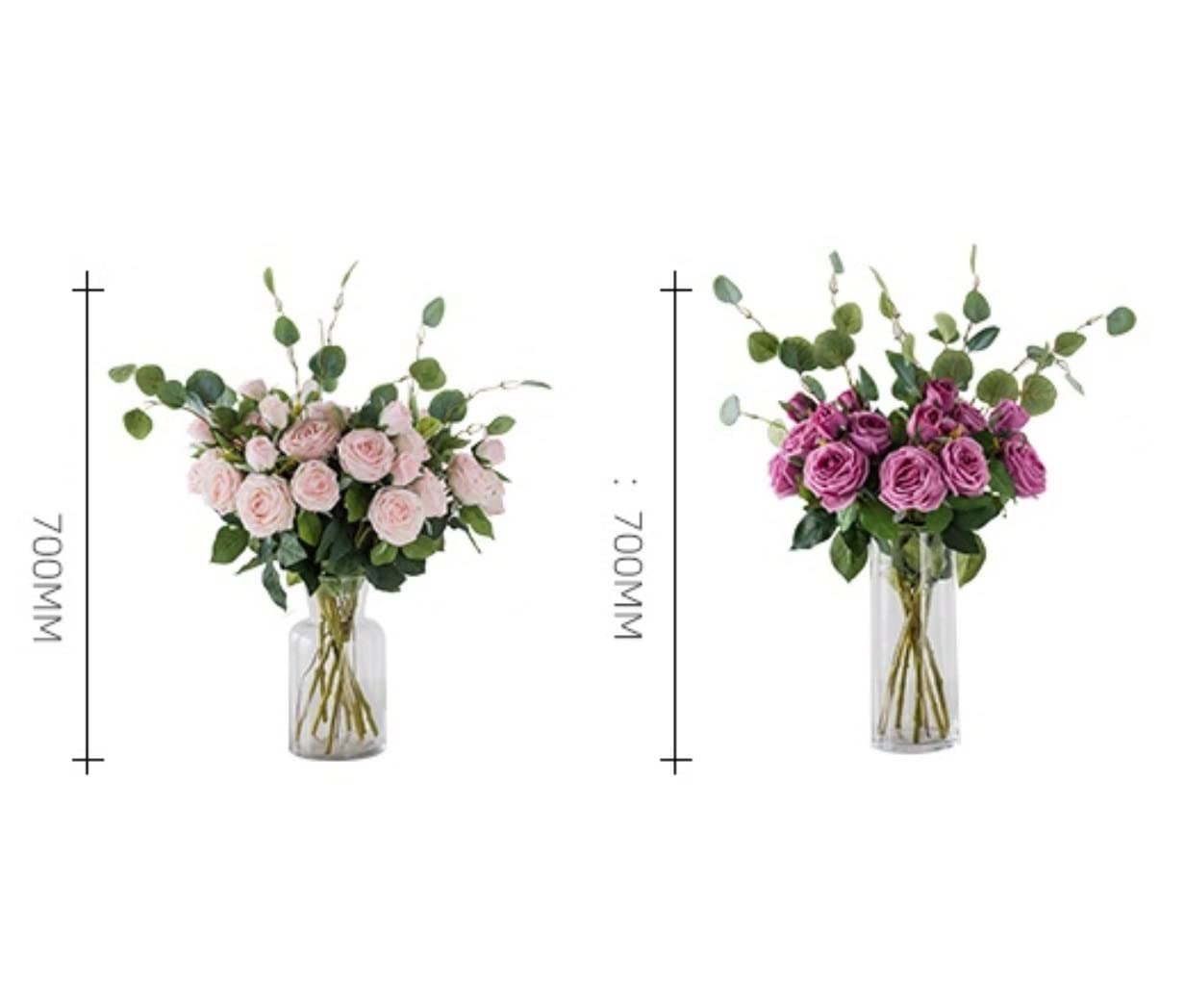 Künstliche Blumen Wunderschön Künstliche Blumen, Stoff, Rose, Kunstblume, Hochzeitsdekoration, Blumenstrauß, Vasen-Set Künstliche Blumen wie Echt (Color : A, Size : 70cm)