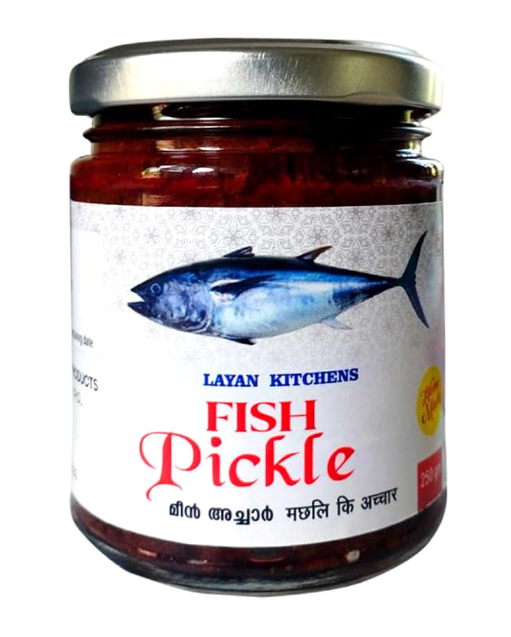 Layan kitchen,Home made Kerala style Tuna Fish Pickle (Kera meen) Preservative free I 250gm