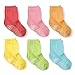 LA Active Calcetines Deportivos Antideslizantes - 6 Pares - Bebé Niño Pequeño Infante Recién Nacido Chicos Chicas Anti Deslizante/Patinazos (Colores Brillantes, 4-7 Años)