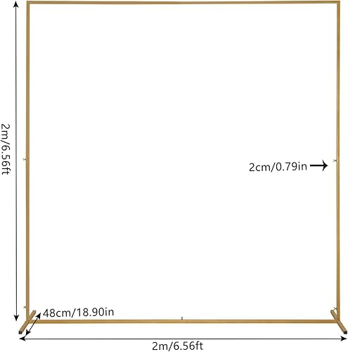 Miniatura 9 de Outvita Juego de 3 arcos de boda, soporte de fondo de metal, marco de arco de globo de boda, soporte de soporte para ceremonia, interior y exterior,