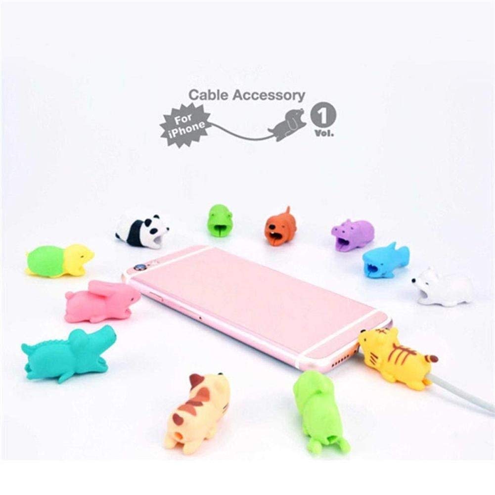 Protecteur De Câble Mignon En Forme De Mouton - Blanc, Pour IPhone Et Téléphones