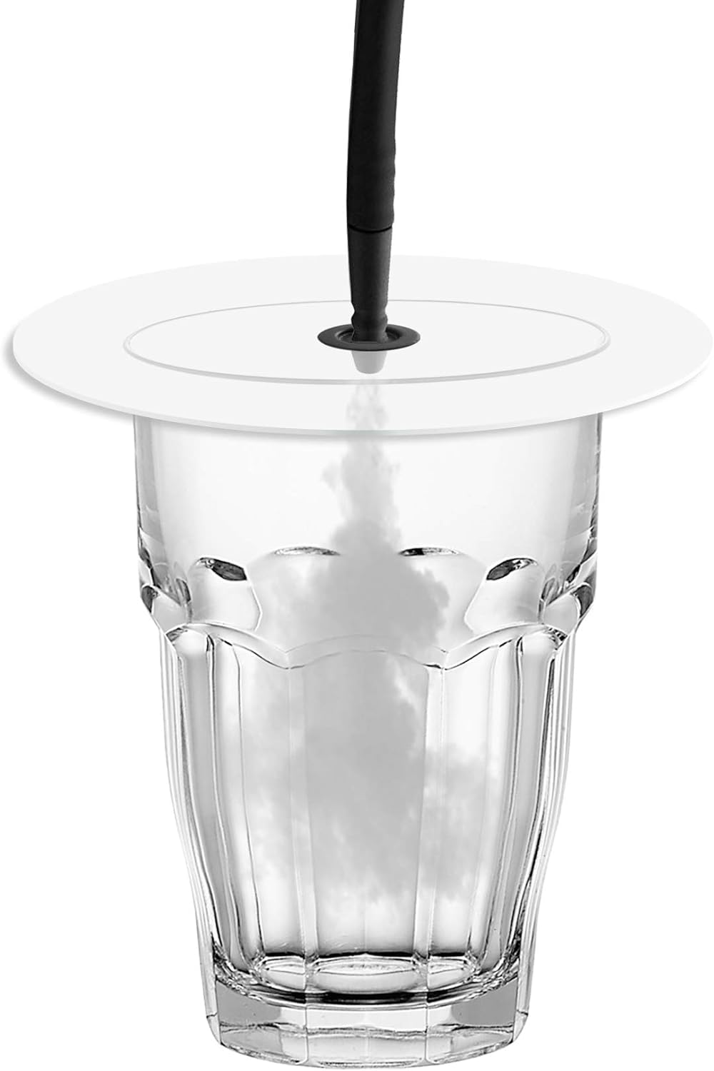 D & D Dischi AFFUMICATORE per Cocktail, Bevande, Drink - Affumicatura di Bicchieri, Smoked Drink, shacker - 3 Dischi Trasparenti con valvola per affumicatori Diametro 12 cm. Smoke Drink Cover