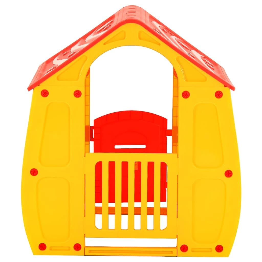 PP Spielhaus 102x90x109 cm | Leicht, UV-bestaendig, mit Briefschlitz, fuer Drinnen und Draussen