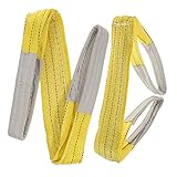 JECOMPRIS 2st Hebegurt Rigging-Riemen Webschlinge Hebeschlingen-gurtbänder Hebeschlingen Für Geräte Schwerlast-straload-hebeschlinge Für Winden Schwere Hebeschlingen Polyester Yellow