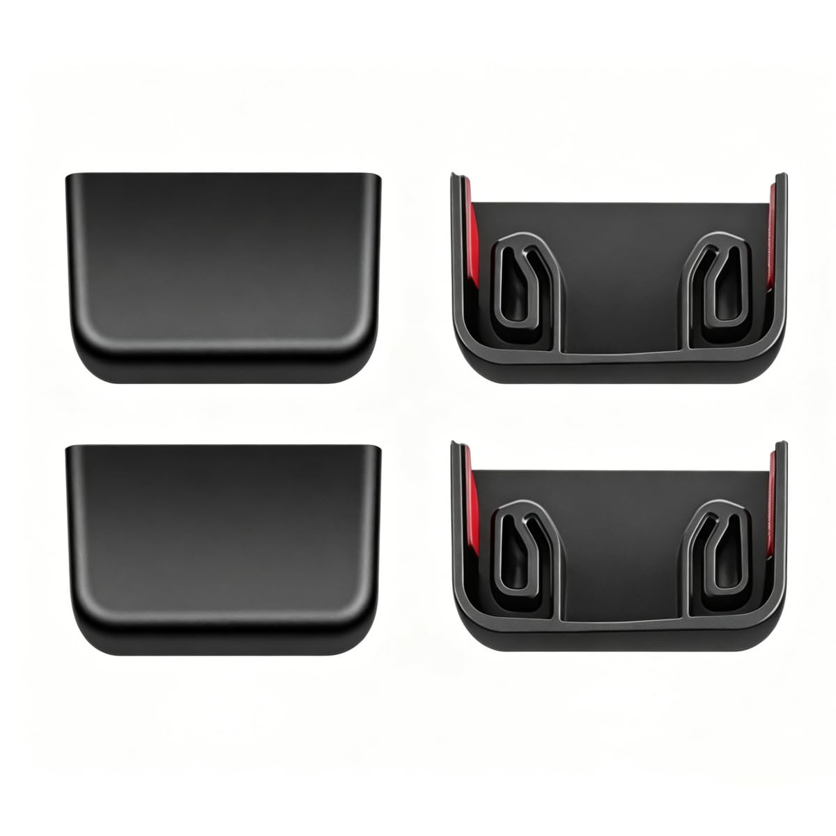OUKMXSY For Tesla Model 3 Y 2021-2026 Juniper Yl(flat Rail Only), 4pcs Rear Seat Slide Rail Plug Covers, Seat Rail Protector Mats
