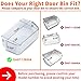 DA97-12650A Door Shelf Bin Basket for Samsung Refrigerator Door Shelf Right Side Replacement for Samsung RF263BEAESR RF260BEAESR RF261BEAESR Door Shelves With Food Storage Container