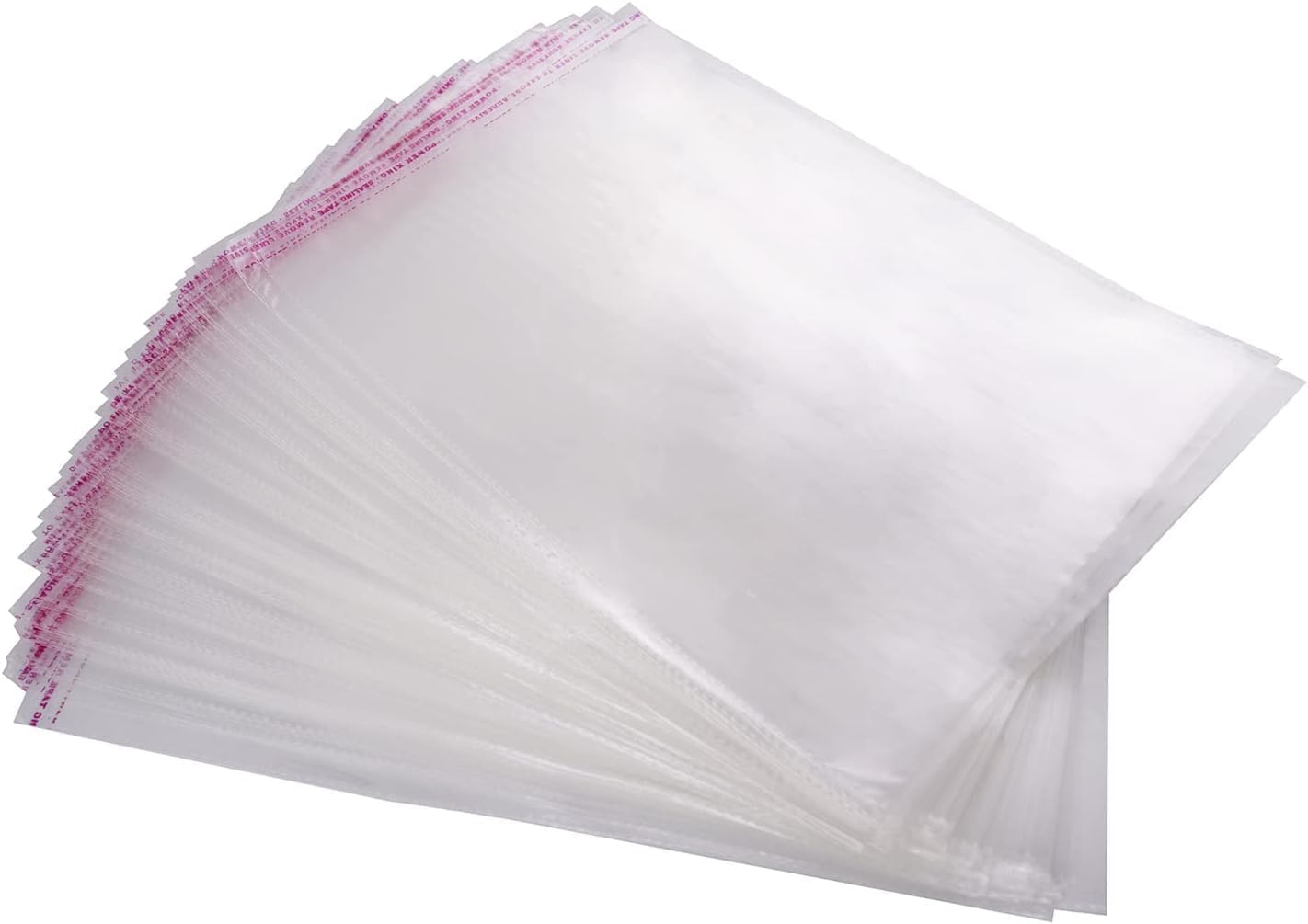 PaperCutz Clear Cellophane Bags C4 (234 X 324mm) (100 Bags), Self-Adhesive, Sealed Bag for Envelopes, Cards, Sweets, Clothes, Sealable Plastic Bag for Packaging