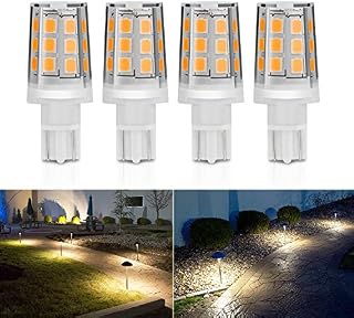 Kohree 2.5W LED Replacement Landscape Pathway Light Bulb 12V AC/DC Wedge Base T5