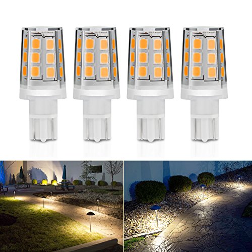 Kohree 2.5W LED Replacement Landscape Pathway Light Bulb 12V AC/DC Wedge Base T5