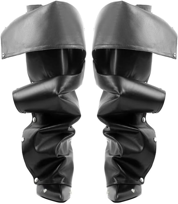 sexytag Stiletto Heel Knee High Boots Ruched Slouchy Detachable Snap-off Shark Boots