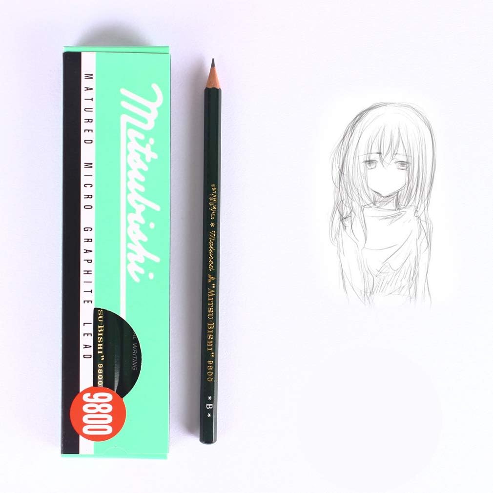 B drawing pencil imported sketch pencil 12 Pack