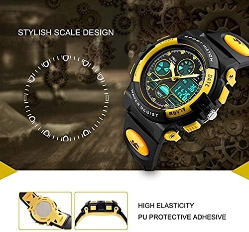V2A Nova Pro Kids Watch for Boys Age 8β14 | 44mm Analog Digital Sports Watch | Alarm Stopwatch Backlight | TPU Strap | 30M Water Resistant | School & Birthday Gift | Gift for Boy 2