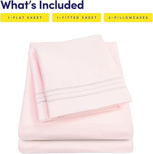 Miniatura 6 de 1500 Supreme Collection - Juego de sábanas, juego de sábanas de alta calidad con tela de sensación de durazno, de lujo, desde 2012, ropa de cama