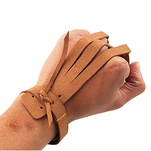 Futaba Finger Tab Glove for Recurve Hunting Bow - Brown 1