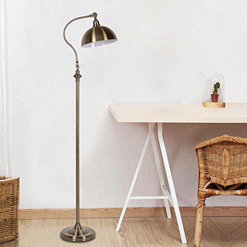 Preisvergleich Produktbild Klassische Stehlampe Moderne Büro Schreibtisch Schlafzimmer Einstellbare Richtung Stehlampe Kupfer Farbe Hauptbeleuchtung