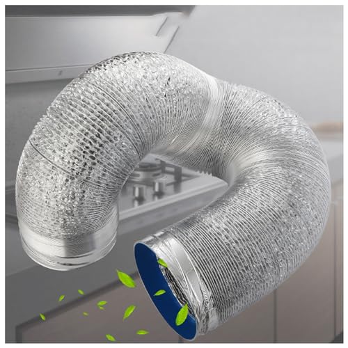 フレキシブルダクト 伸縮自在 ダクトホース 蛇腹ダクト 換気用アルミホース 排気ホース 収納型 送風機用レンジフード 排気ダクト 耐熱 防水 消音ダクト アルミ製 排気ホース耐熱 ?気用ダクトホース (Color : 2m, Size : 150mm)