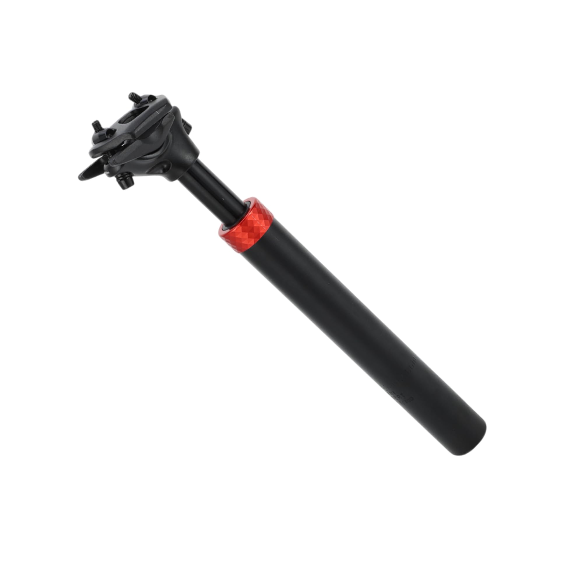 1 szt. większość rowerów górskich sztyce rowerowe amortyzator amortyzator siodełko rowerowe rura podsiodłowa 31,6 x 300 mm czarny czerwony stop aluminium