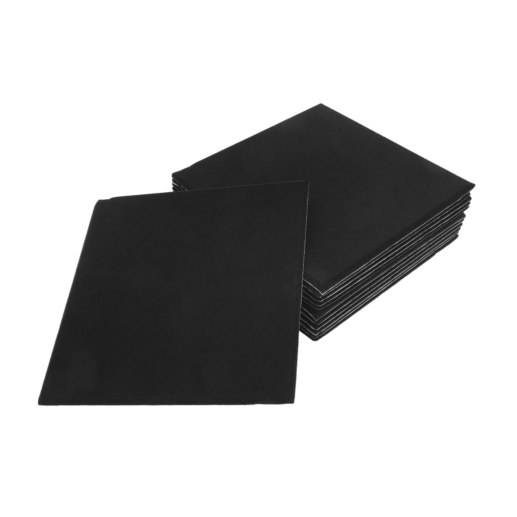 Panel Insonorizado Adhesivo 12 Piezas Negro Poliéster Diseño Rejilla