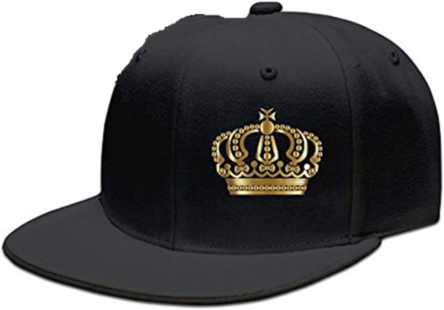 Baseball-caps MOLLYY Gold German Imperial Crown No Background Man Fashion Digital Printing Snapback Adjustable Hip-Hop Hats Black