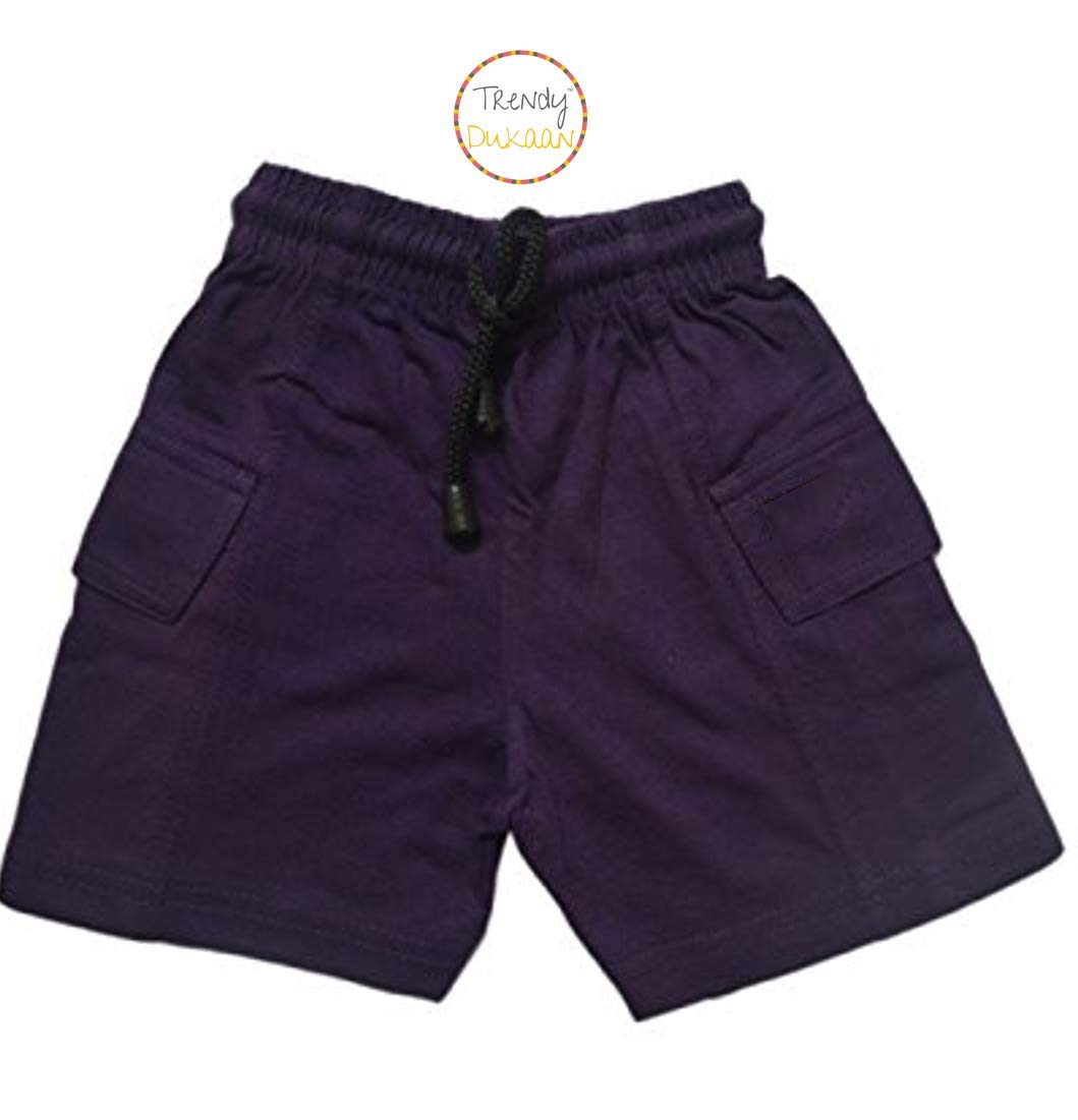 Trendy Dukaan Boy's Pure Cotton Half Pants - Pack of 5 (Multicolor, 6-12 Months) 1