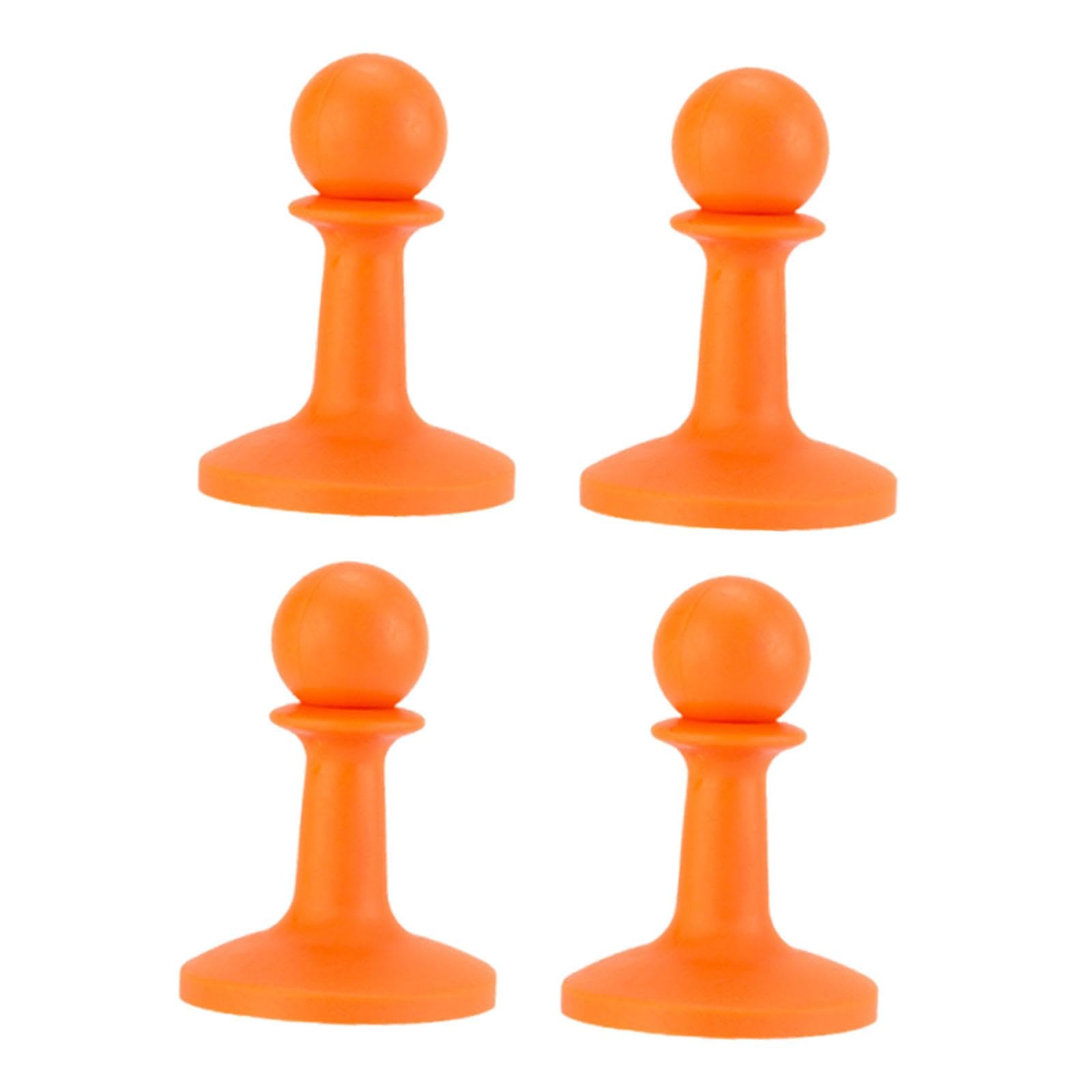 kowaku 4 Pieces Protection Cap Tent Tarp Grabber RUBBER Sturdy Tent Pole Tip Protector Cap for Mountaineering, Orange