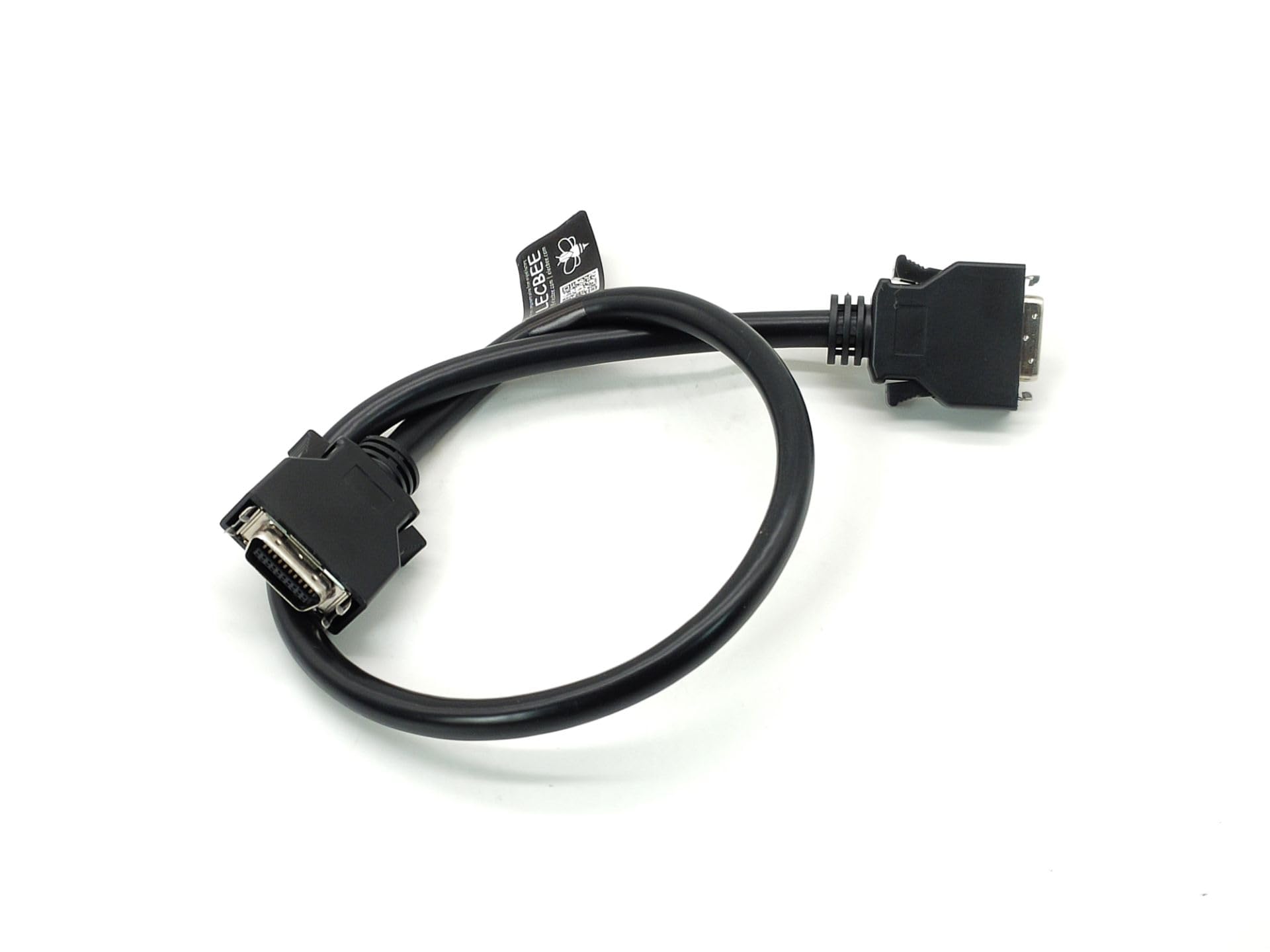 Elecbee Connettore SCSI MDR tipo 20 pin diritto a scatto da maschio a maschio con cavo 0,5 m
