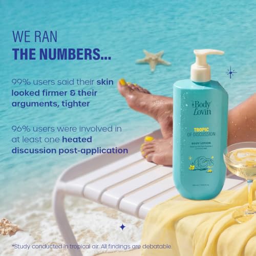 Image of Plum BodyLovin' Tropic Of Discussion Body Lotion | Firming & Tightening Body Lotion | Lightweight Hydration | Hibiscus Oil, Pea Peptide & Coconut Milk | Fresh Tropical Fragrance | 400 ml
