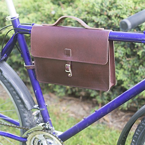 Sacoche de vélo en cuir London Craftwork pour vos balades urbaines et vélotaf