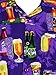 V.H.O. Men's Beerbottle-Shirt Short-Sleeve Casual-Button-Down Hawaii-Vacation, Beerbottle, Purple, 3XL