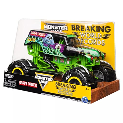Grave Digger Monster Jam 1:24 réplique en métal de la série Breaking World Records