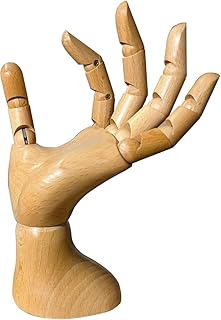 yangjietf mannequin,mannequin hand,hand model,hand mannequin for nails,drawing mannequin wooden hand,wooden mannequin,articulated fingers,hand model for drawing,male hand of left., Male_left
