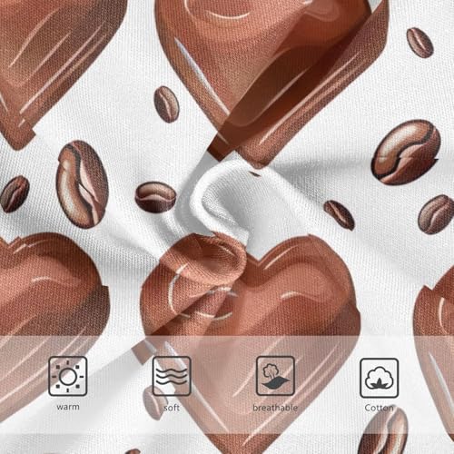 Print Toddler Underwear Custom 2t Cotton Cute Panties Girl Brown Heart Chocolates White Briefs Girls Undies3