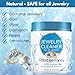 Deluxe Jewelry Cleaner, Restores and Shines Jewelry Cleaner Solution, Liquid Cleaning Brush and Polishing Cloth Kit, for All Jewelry Precious Stones, Metal Gold & Silver, Diamond Ring Cleaner