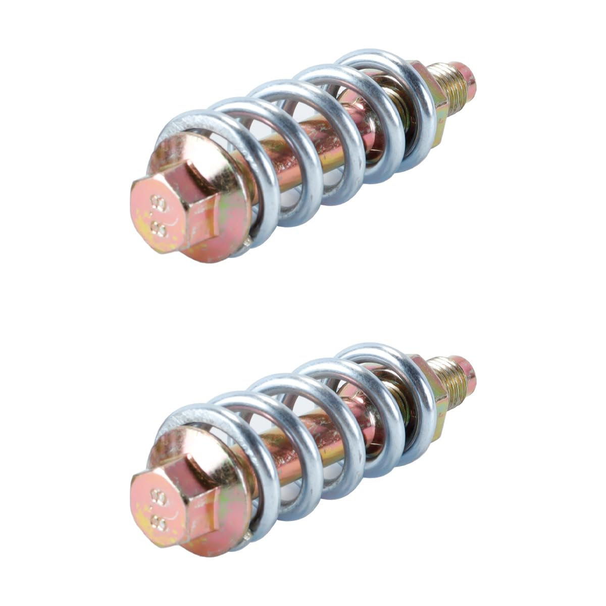 2 Pernos Y Resortes De Escape, Sistema De Escape De Acero Al Carbono, Brida, Colector De Tubos, Tornillos Con Tuercas, Kit De Reparación Universal Para Coches, Camiones Y SUV.