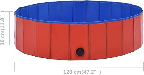 Miniatura 57 de SKM Piscina plegable para perros Azul 78.7"x11.8" PVC