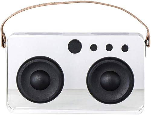 Estatua china de feng shui, escultura pequeña, escultura de radio transparente, grabadora, decoración de cristal, sala de estar, porche, decoración