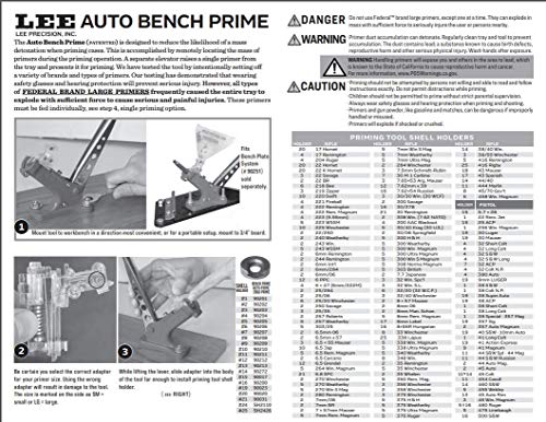 Lee Precision Auto Bench Priming Tool