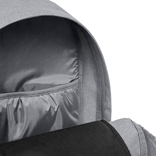 Image of EASTPAK Padded Double - 24L Squared Backpack with Dual Front Pockets, 13 inch Laptop Sleeve, Bottle Holder & Padded Straps, Sunday Grey