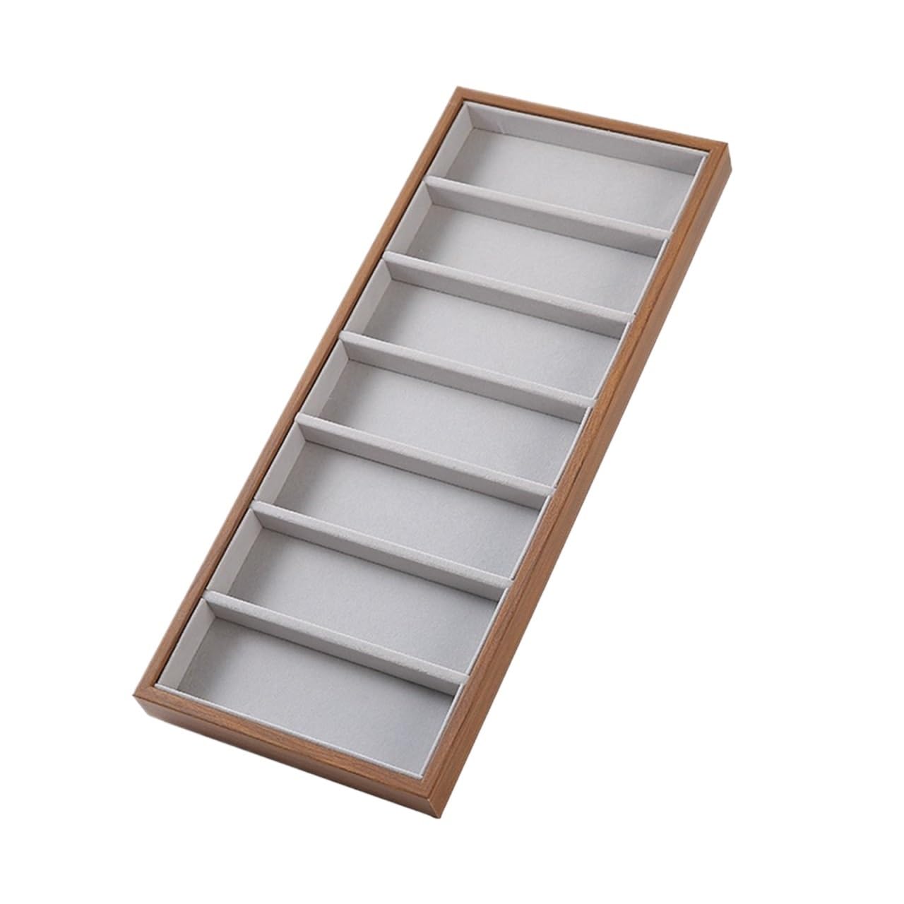 Sonnenbrillen Aufbewahrung Aufbewahrungsbox for Mehrere Sonnenbrillen, Brillenvitrine Brillenaufbewahrung(19.3x47cm)