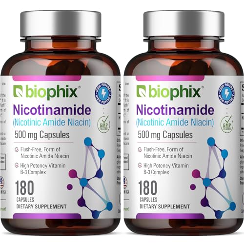 biophix B-3 Nicotinamide 500 mg 180 Caps 2 Pack