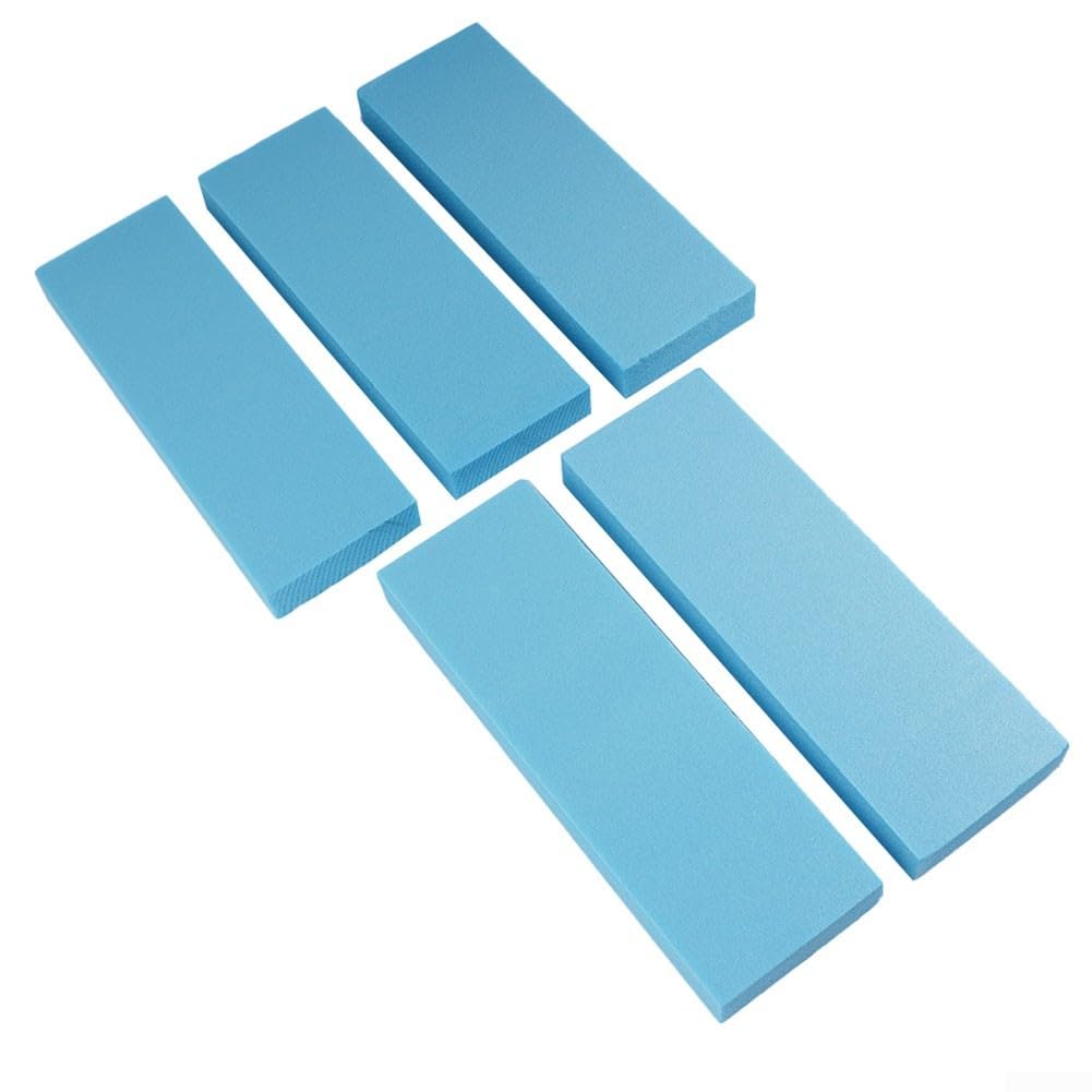 Juego de 5 tableros de espuma azul de 30 x 10 x 3 cm para manualidades, construcción de modelos y bases de diorama, losas de espuma fáciles de cortar para proyectos escolares, exhibiciones de